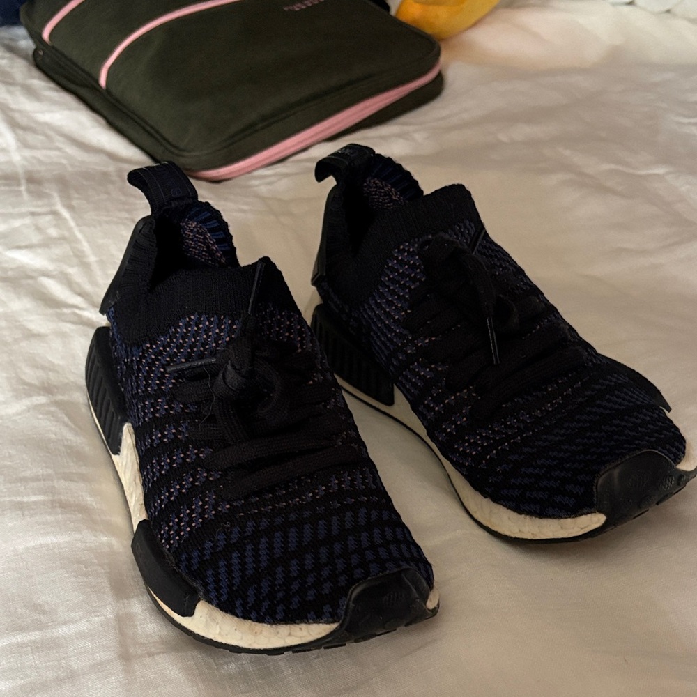 Adidas women’s Black pink and Blue Sneakers